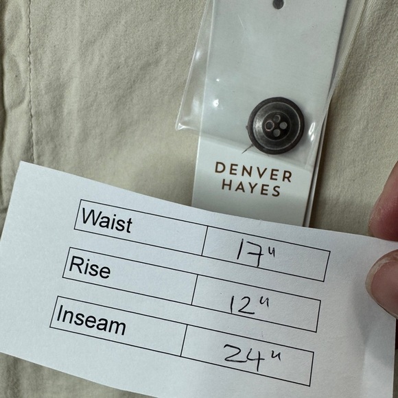 Denver Hayes Hi-Rise Straight Crop Pants Beige - Picture 13 of 13